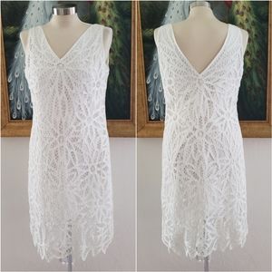 Zendra White Lace Dress